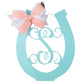 Monogram Door Hanger, Horseshoe Good Luck Charm, Kentucky Derby Decor