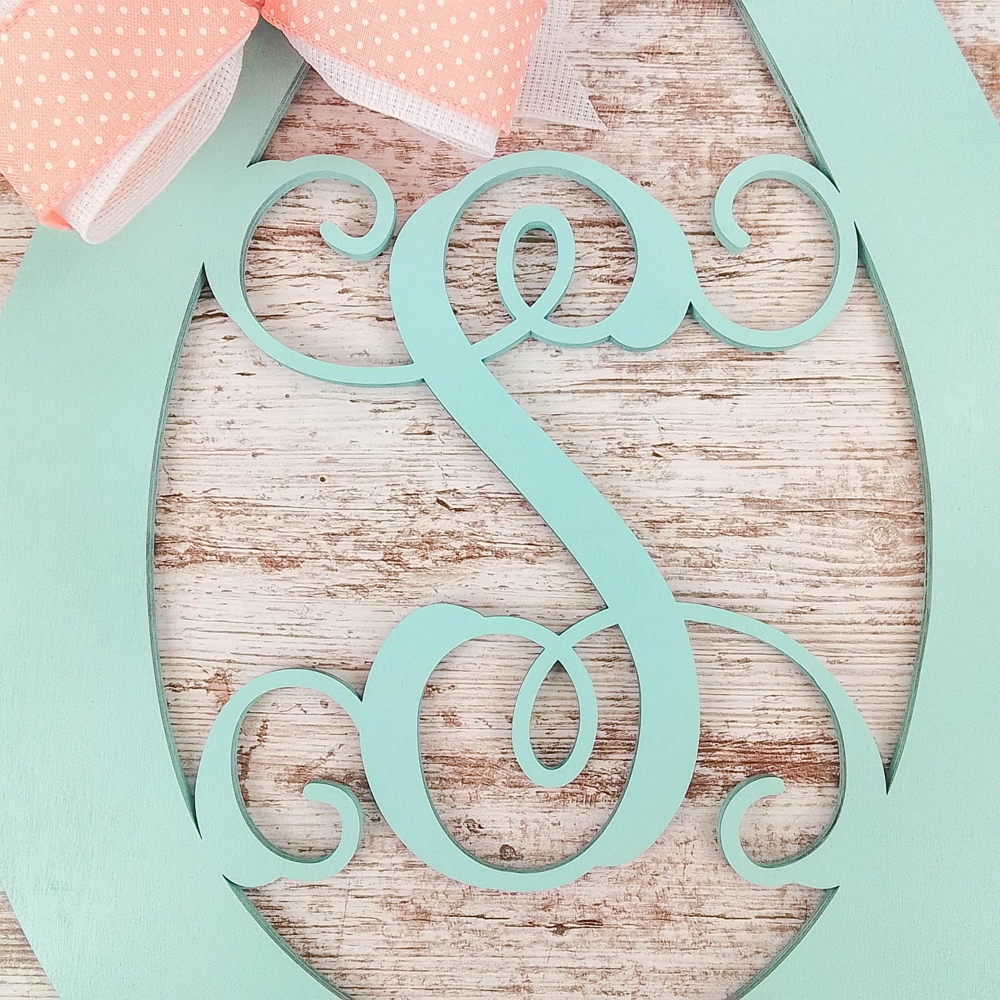 Monogram Door Hanger, Horseshoe Good Luck Charm, Kentucky Derby Decor