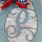 Personalized Horseshoe Door Hanger, Kentucky Derby Decor, Custom Monogram Home Accent