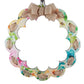 Pastel Floral Wreath, Burlap Bow Decor, Customizable Entrance Decoration