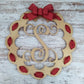 Birch Wood Door Hanger, Scalloped Edge Design, Letter Home Décor