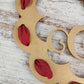 Birch Wood Door Hanger, Scalloped Edge Design, Letter Home Décor