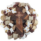 Elegant Burlap & Deco Mesh Cross Wreath – Rustic Christian Door Décor