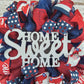 Navy Blue Fourth of July Mesh Door Wreath