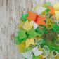 Spring Wreath for Front Door, Colorful Deco Mesh Wreath, Wired Ribbon Decorations