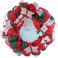 Christmas Deco Mesh Wreath, Santa Claus Themed Decoration