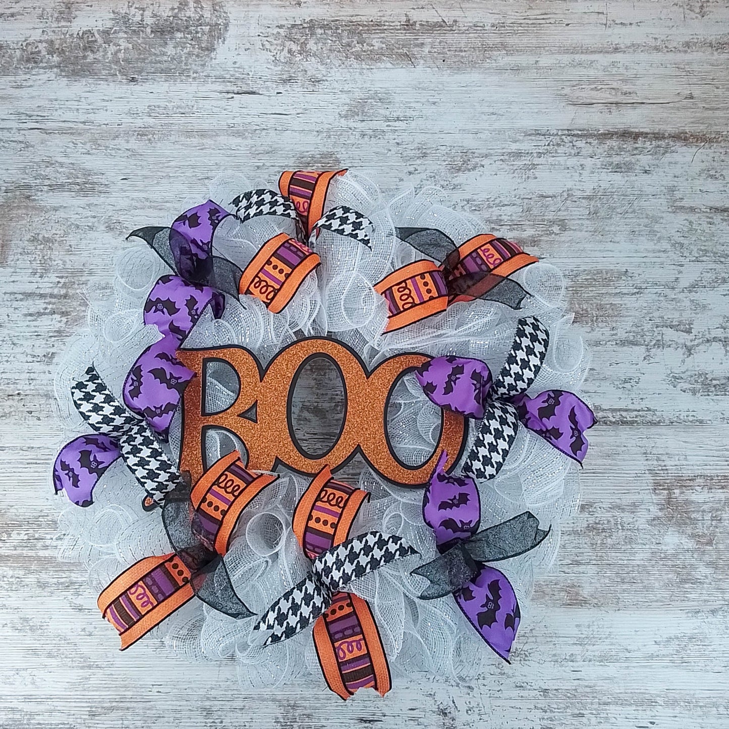 Halloween Wreath for Door | Ghost Wreath | Boo Front Door Wreath
