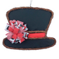 Snowman Hat Winter Grapevine Wreath - Christmas Door Hanger Oversized Bow Jute Burlap Door Decor