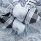 O Come Let Us Adore Him Wreath - Christmas Church Christian Religious Front Door Wreath - Black White Grey Silver