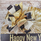 New Year's Door Hanger, Festive Home Decor, Party Gift Idea