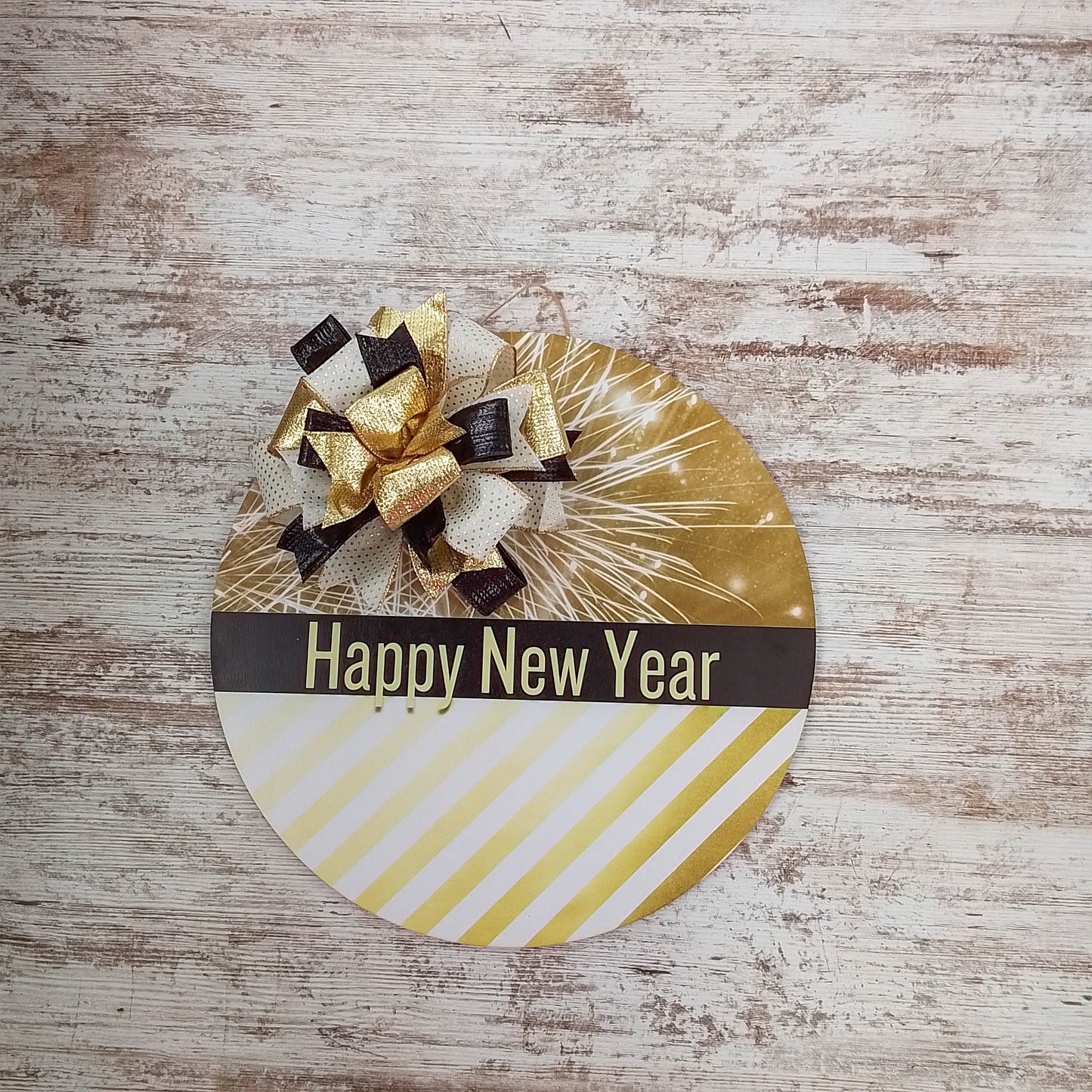 New Year's Door Hanger, Festive Home Decor, Party Gift Idea