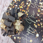 New Year Door Decoration, Festive Birch Wood Hanger, Holiday Party Decor