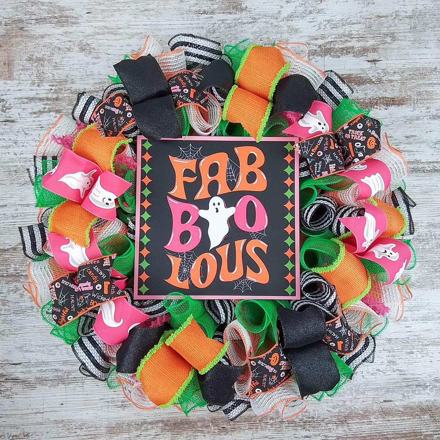 Halloween Wreath, Fall Home Decor, Spooky Event Decoration