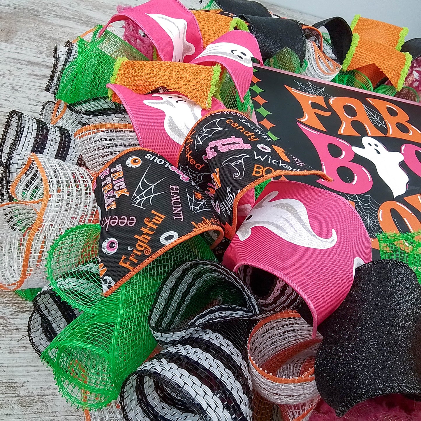 Halloween Wreath, Fall Home Decor, Spooky Event Decoration