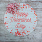 Valentine's Day Door Hanger, Wooden Heart Decoration