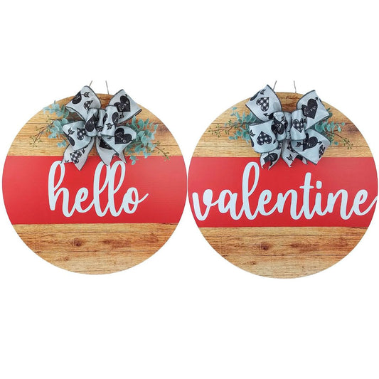 Valentine Wooden Door Hanger, Decorative Home Accessory, Special Occasion Gift