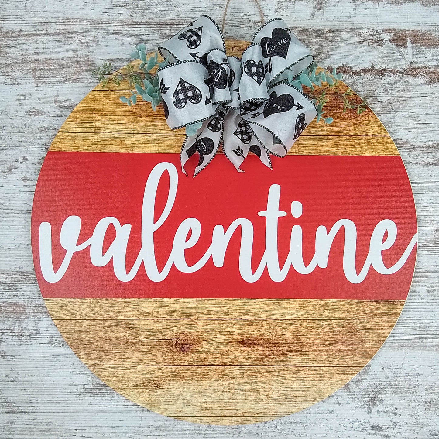 Valentine Wooden Door Hanger, Decorative Home Accessory, Special Occasion Gift