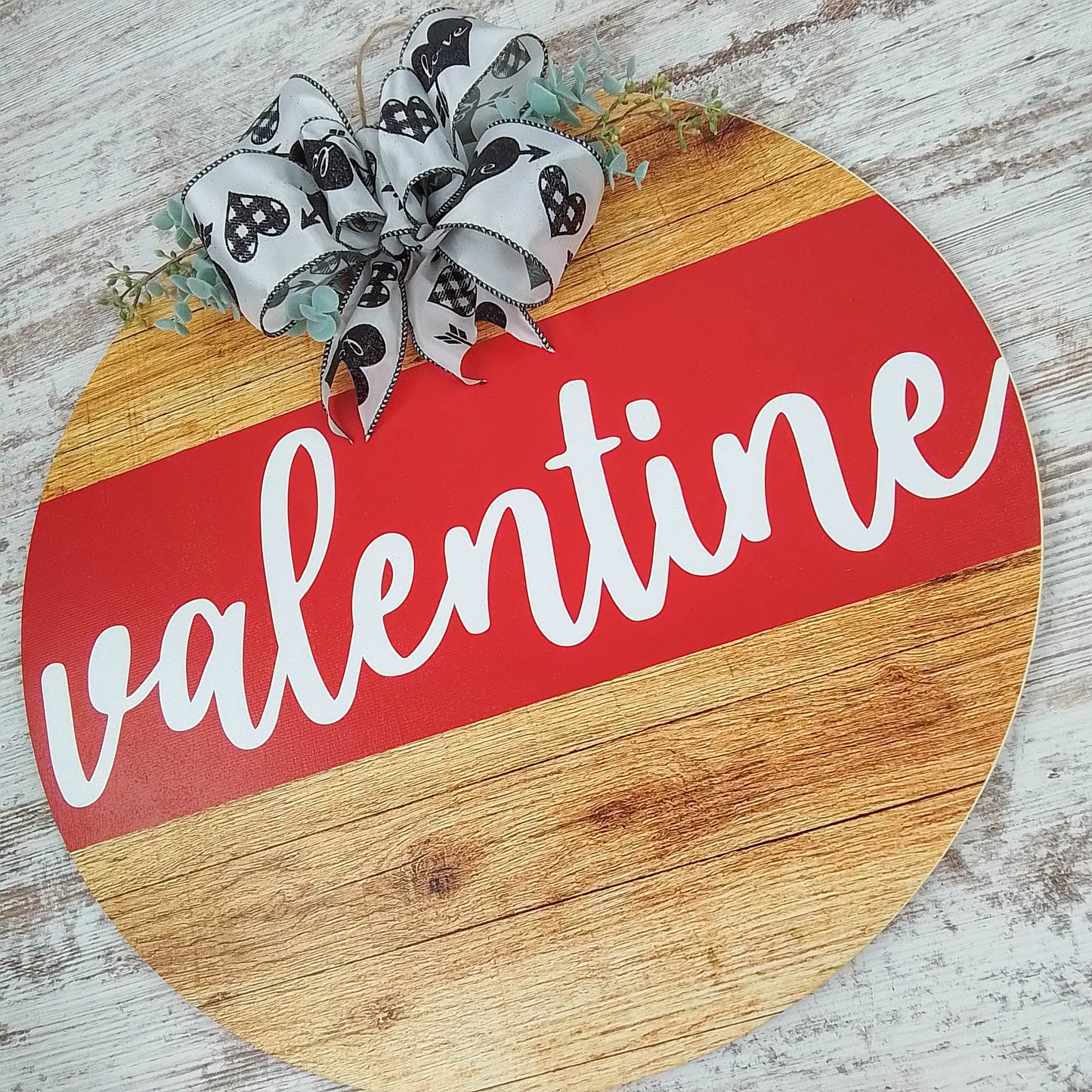 Valentine Wooden Door Hanger, Decorative Home Accessory, Special Occasion Gift