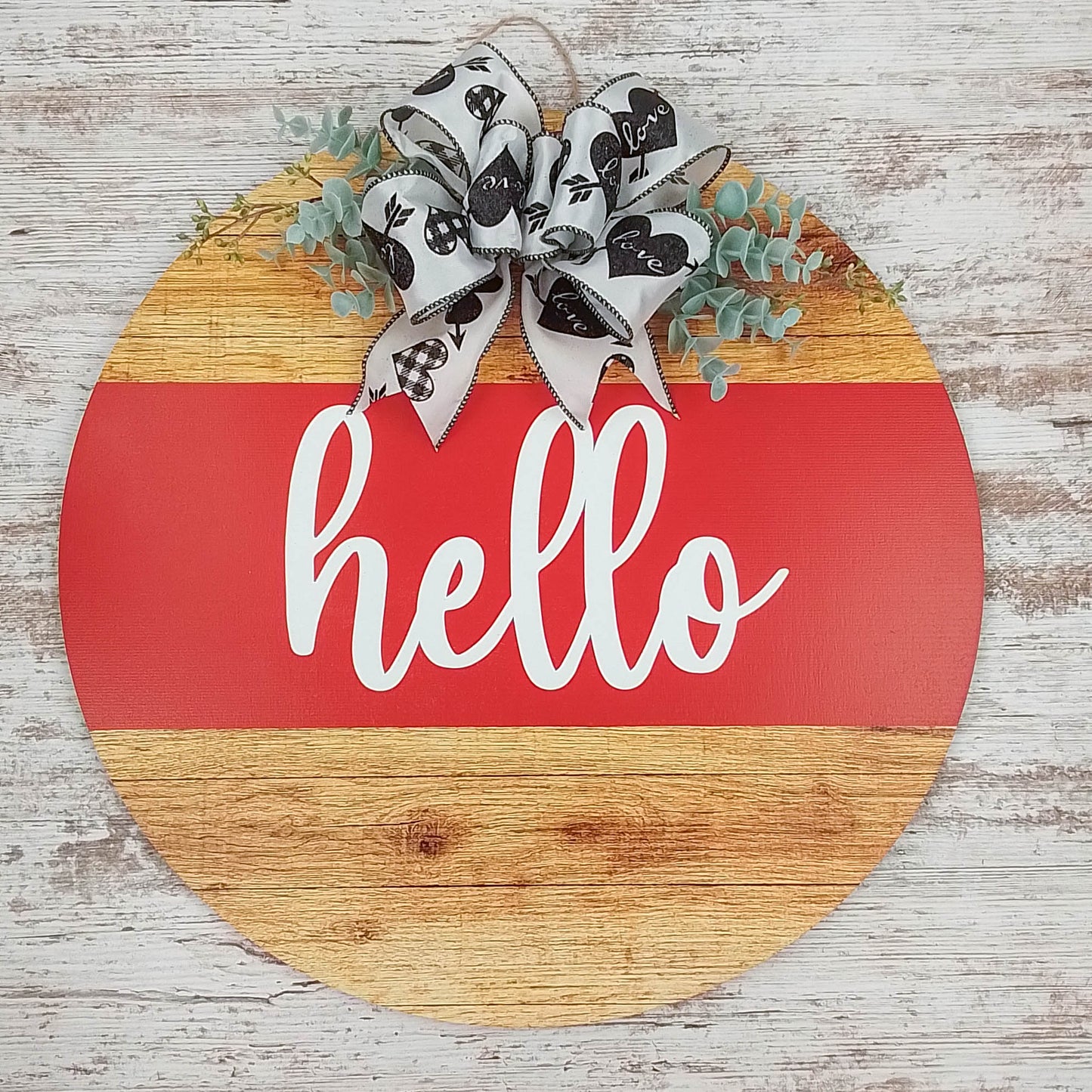 Valentine Wooden Door Hanger, Decorative Home Accessory, Special Occasion Gift