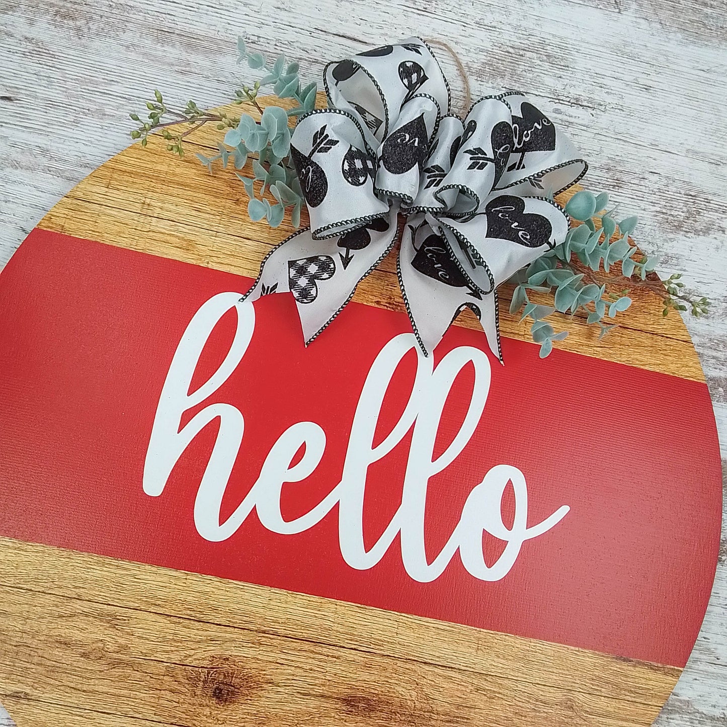Valentine Wooden Door Hanger, Decorative Home Accessory, Special Occasion Gift