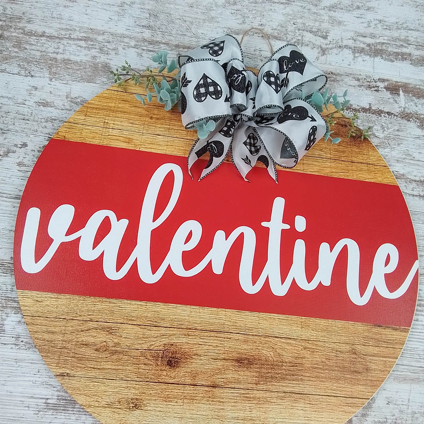 Valentine Wooden Door Hanger, Decorative Home Accessory, Special Occasion Gift