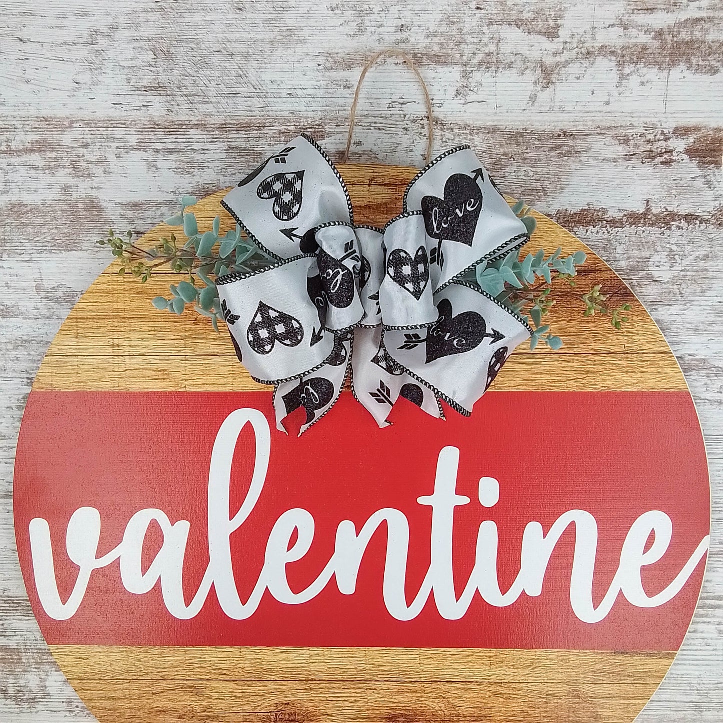 Valentine Wooden Door Hanger, Decorative Home Accessory, Special Occasion Gift