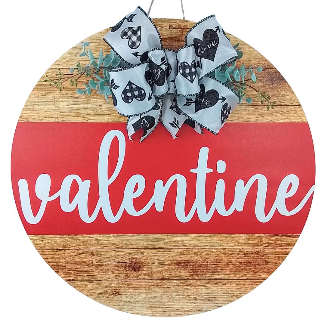 Valentine Wooden Door Hanger, Decorative Home Accessory, Special Occasion Gift