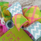 Colorful Pickleball Wreath, Polka Dot and Chevron Ribbons, Fun Housewarming Gift