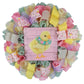 Easter Bunny Wreath, Pastel Door Decor, Mother's Day Gift
