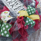 Flower Market Welcome Wreath - Jute Burlap Spring Decor