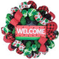 Watermelon Door Wreath - Summer Door Decor - Sweet Summertime - Red Lime Green Black