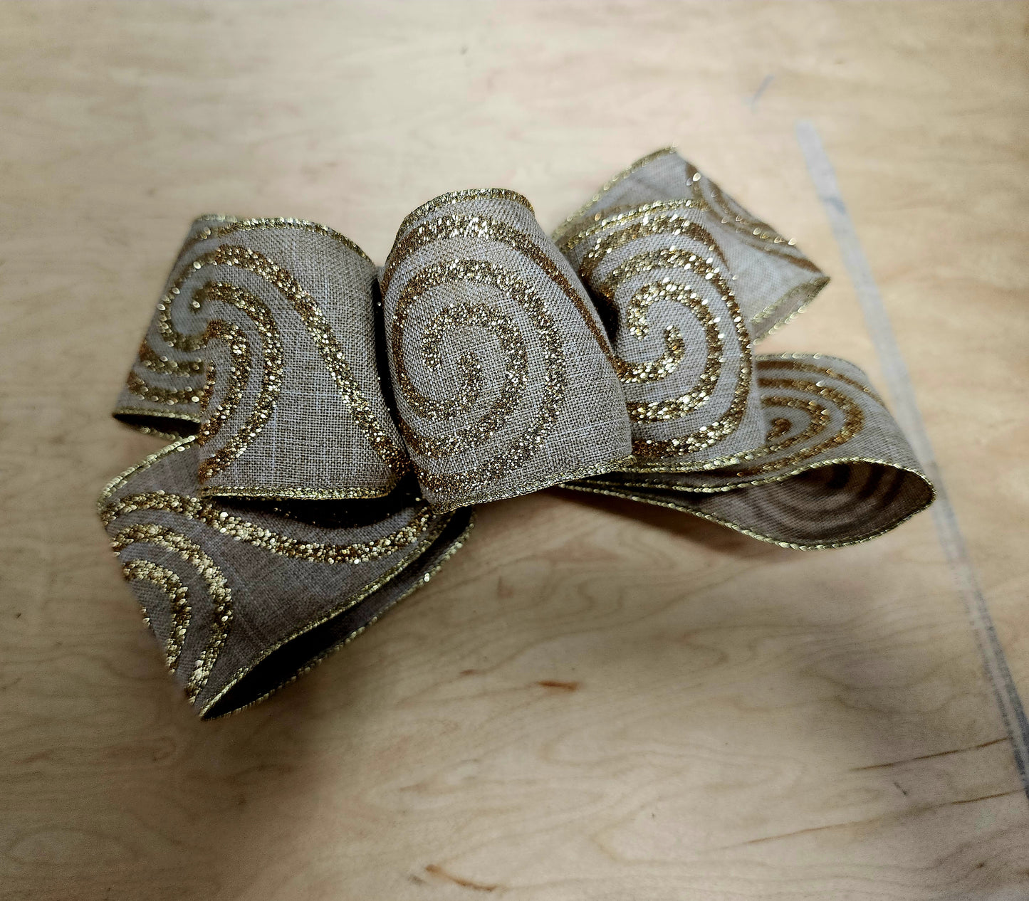 Brown Gold Add On Bow