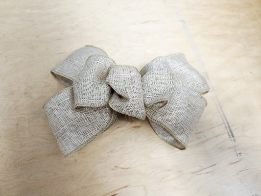 Beige Wreath Add On Bow