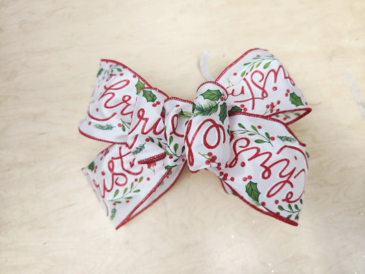 Merry Christmas Print Add On Bow