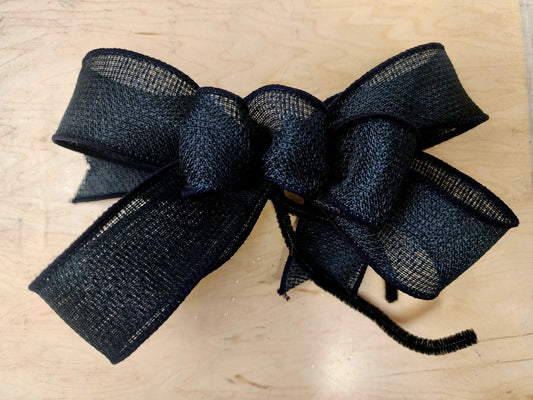 Black Wreath Add On Bow