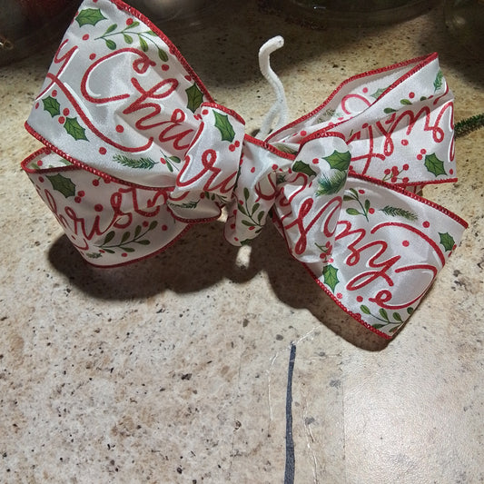 Merry Christmas Print Add On Bow