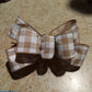 Beige and White Buffalo Plaid Add on Wreath Bow