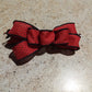 Red Black Swiss Dot Wreath Add On Bow