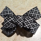 Black White Plaid Wreath Add On Bow