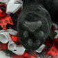 Animal Lover Wreath - Dog Butt Paw Print Jute Burlap Door Wreath - Red Black White - Pink Door Wreaths