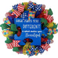 Autism Awareness Door Wreath - What Makes You Different Makes You Beautiful Puzzle Piece Door Decor - Blue Red Yellow Green Turquoise - Pink Door Wreaths