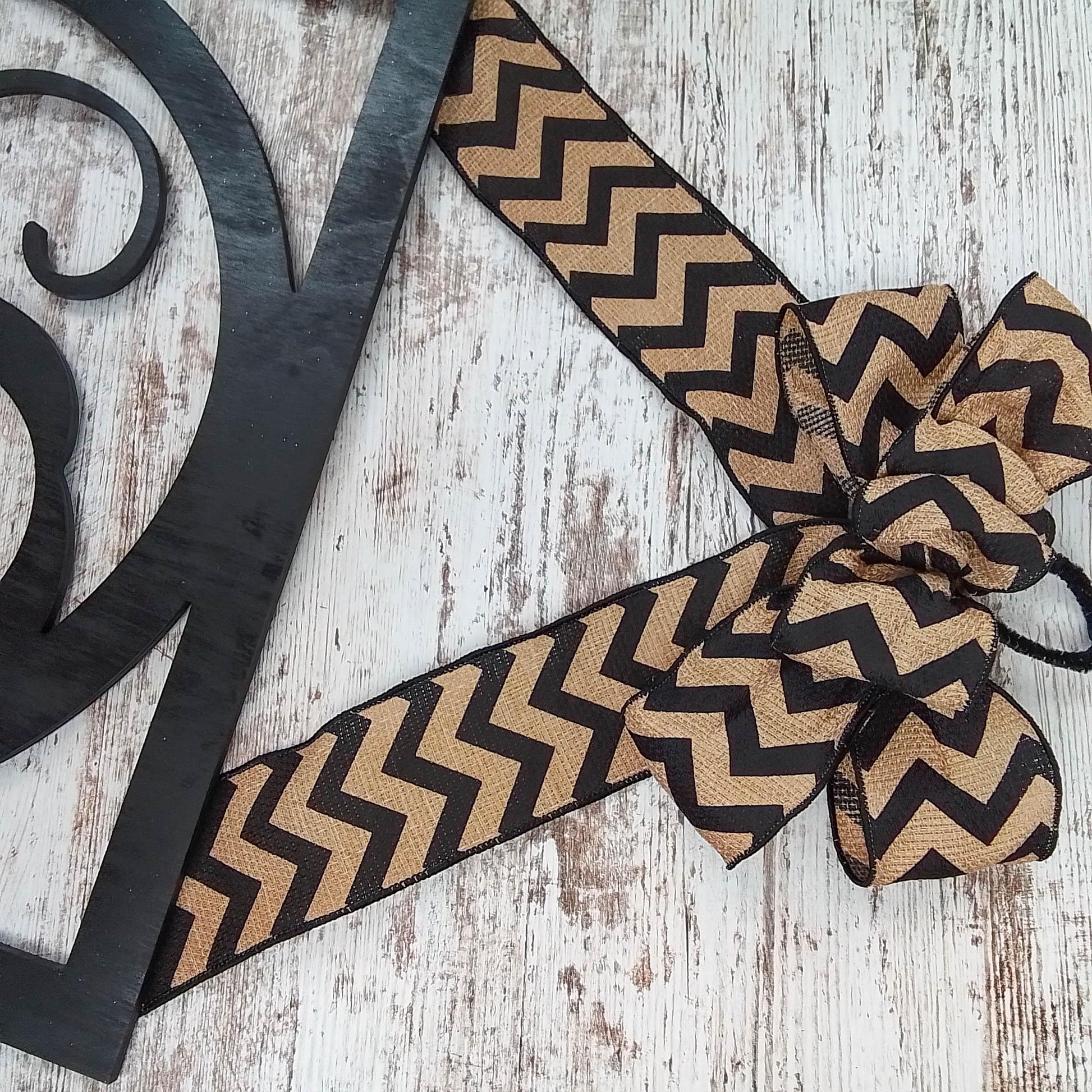 Black Burlap Initial Monogram Door Hanger - Gift for Mom - Framed Wood Wreath - Pink Door Wreaths