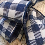 Buffalo Plaid Add On Wreath Bow - Wreath Embellishment for Already Made Wreath - Farmhouse Extra - Pink Door Wreaths