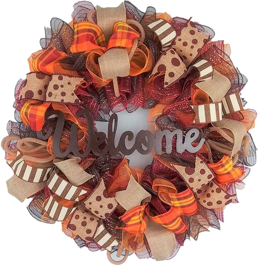 Burgundy Wreaths for Front Door, Thanksgiving Wreath : F2 - Pink Door Wreaths