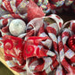 Christmas Mesh Door Wreath | Silver Red - Pink Door Wreaths