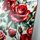 Derby Jockey Silk - Floral Red Rose Racing Door Decoration - Red Green White Burlap - Bridal Shower Front Door Decorations - Pink Door Wreaths