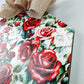 Derby Jockey Silk - Floral Red Rose Racing Door Decoration - Red Green White Burlap - Bridal Shower Front Door Decorations - Pink Door Wreaths
