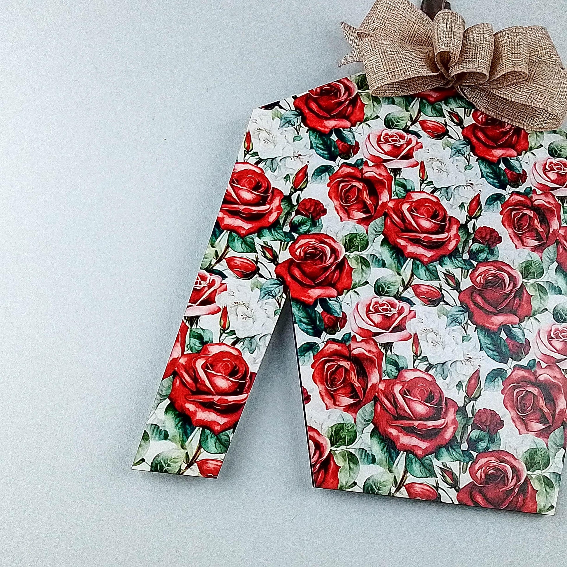 Derby Jockey Silk - Floral Red Rose Racing Door Decoration - Red Green White Burlap - Bridal Shower Front Door Decorations - Pink Door Wreaths