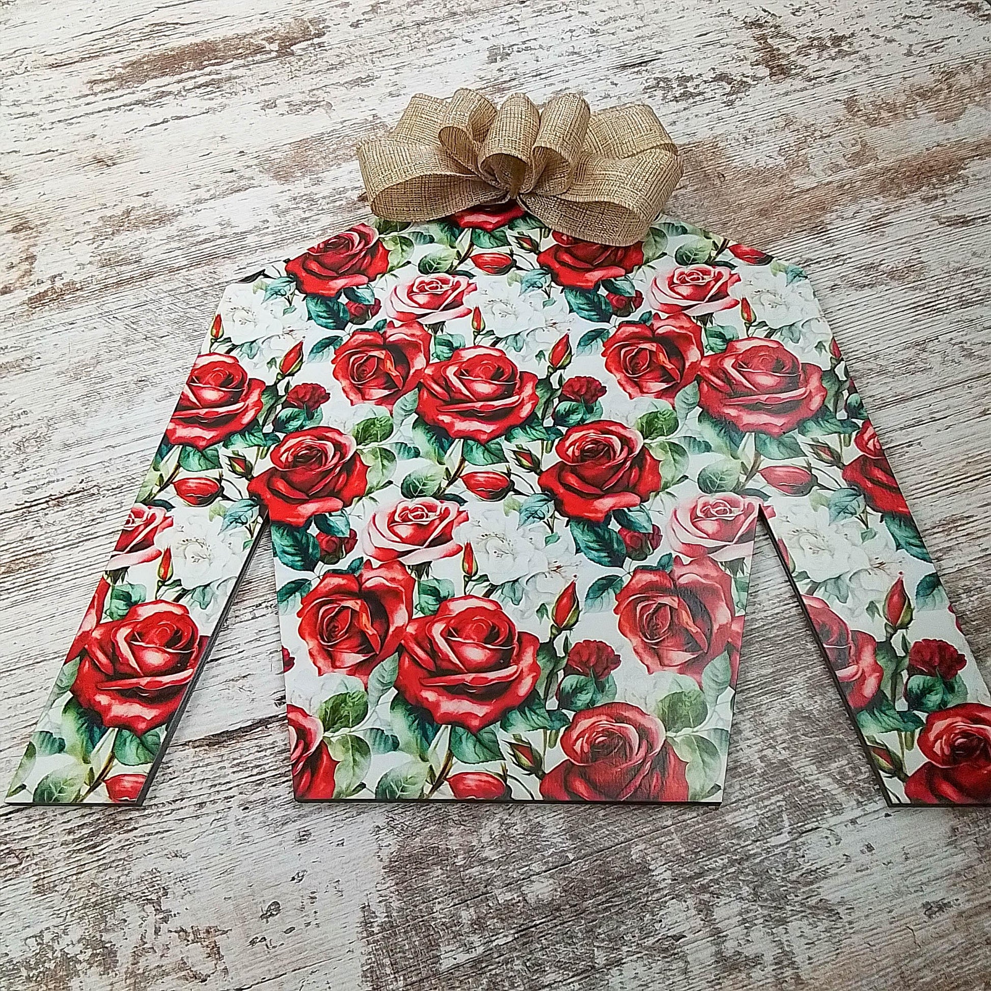 Derby Jockey Silk - Floral Red Rose Racing Door Decoration - Red Green White Burlap - Bridal Shower Front Door Decorations - Pink Door Wreaths