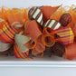 Fall Deco Mesh Garland, Thanksgiving Decoration, Autumn Wreath - Pink Door Wreaths
